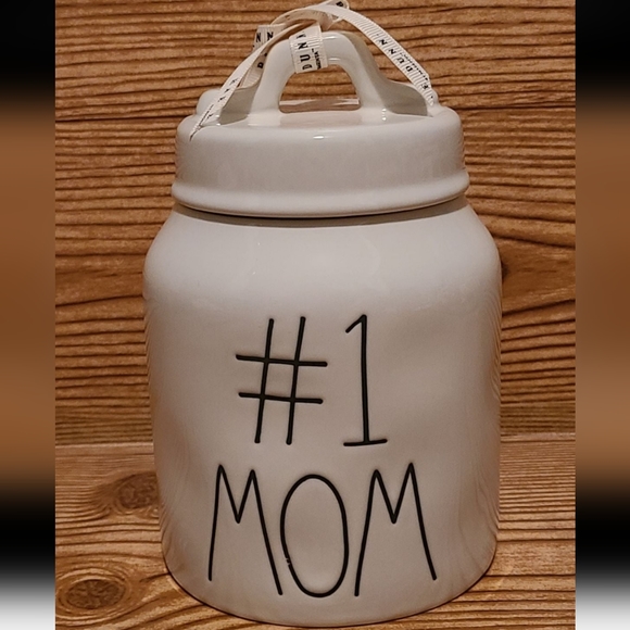 Rae Dunn #1 MOM Small Canister - Picture 2 of 4